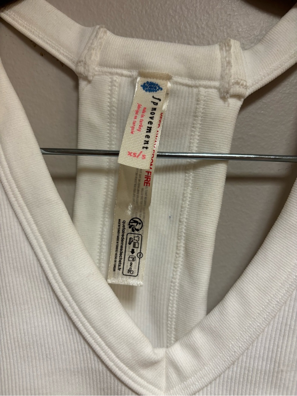 Free People White Ribbed Racerback Tank - Picture 4 of 4